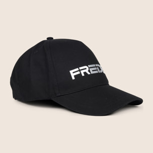 Cappellino Baseball con visiera in canvas e logo FREDDY