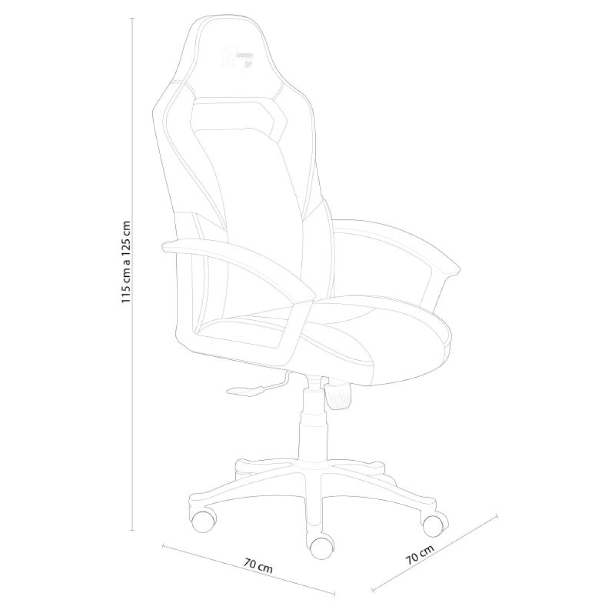 Silla gaming R-Design Negro - Blanco