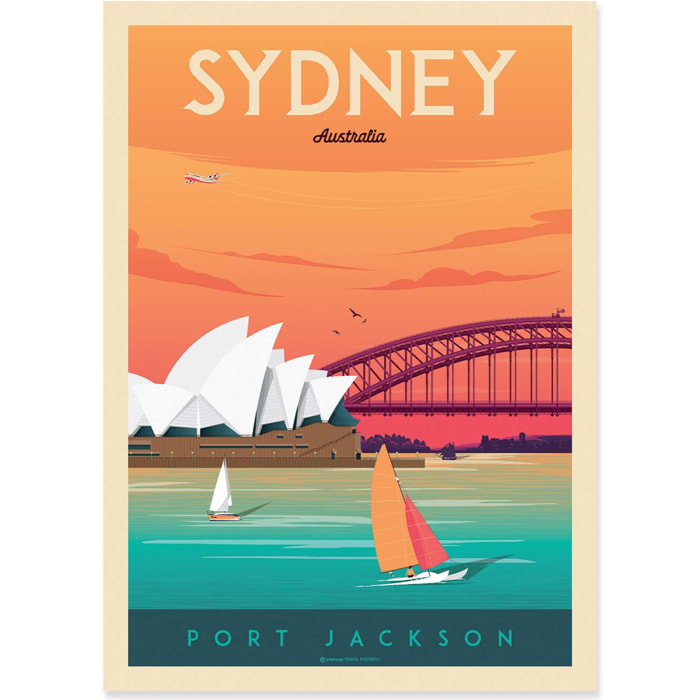 Affiche - Sydney - Olahoop Travel Posters