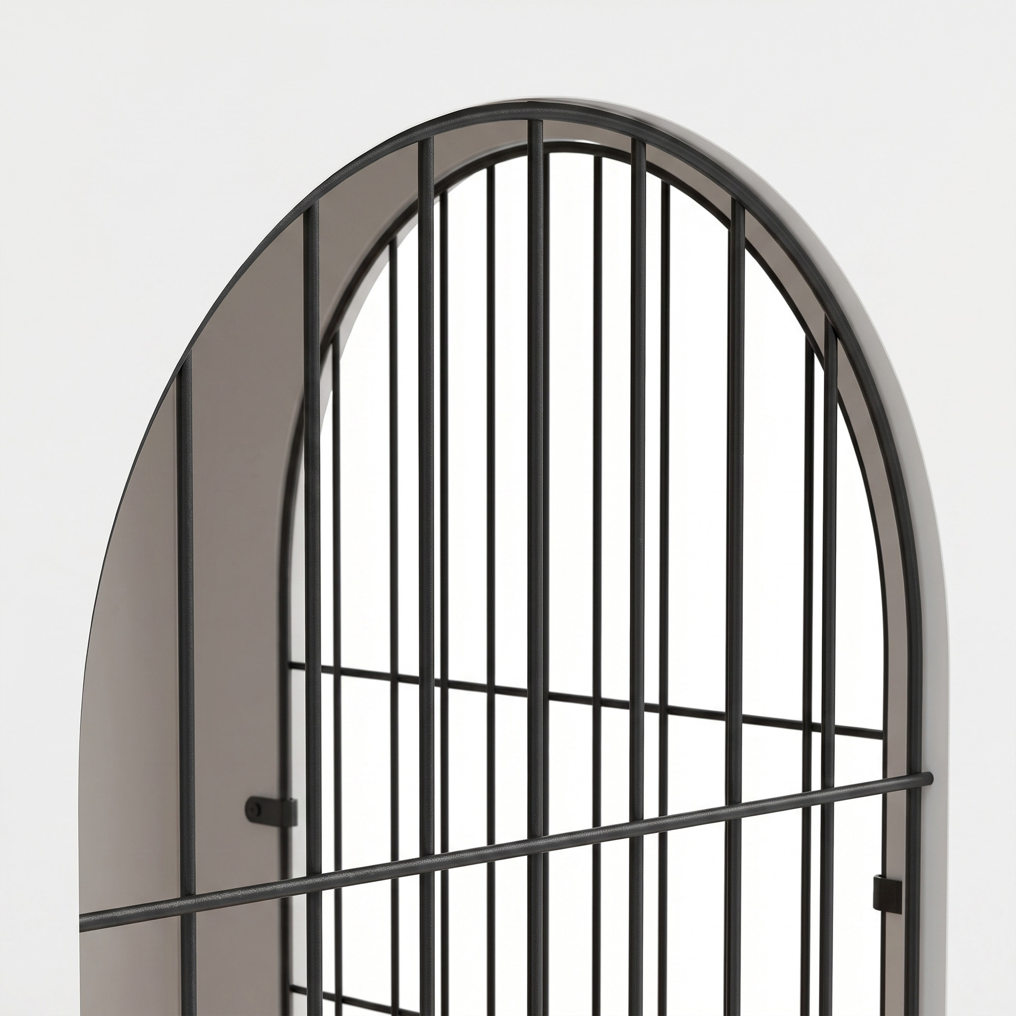Cage d'intérieur pour chien 80 x 56 x 59 cm 2 portes 2 fenêtres blanc effet bois clair