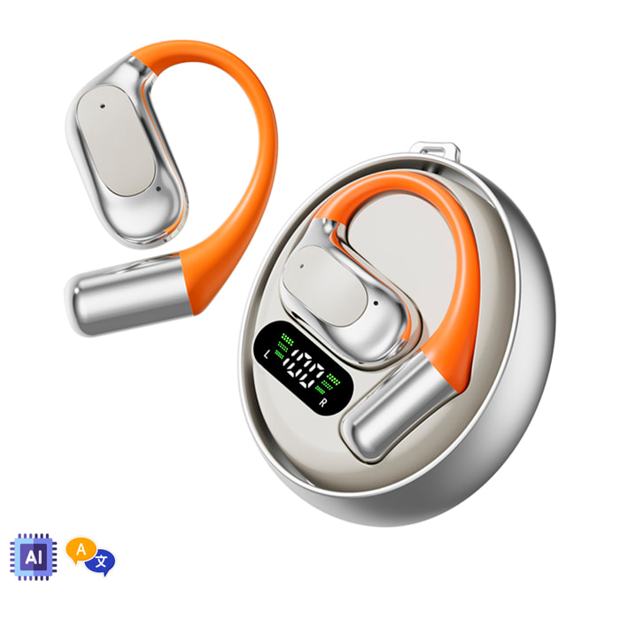 M113 Auriculares BT. Aitranslate con sonido ACS 360º, sonido direccional. Traductor con app 144 idiomas.