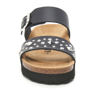 SANDALO CON ZEPPA BILLOWY NERO