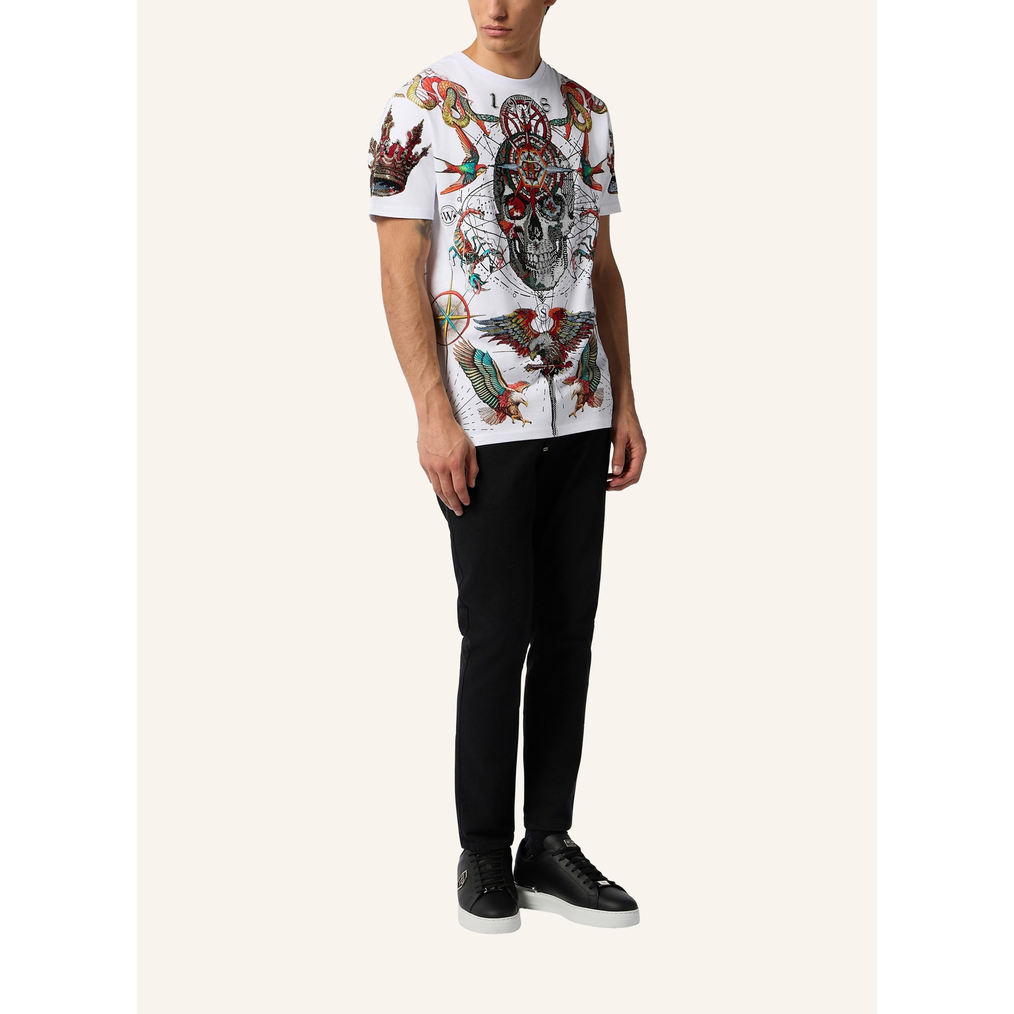PHILIPP PLEIN Camiseta Cuello Redondo Ss TATTOO