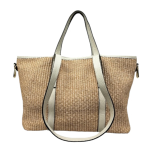 Borsa a mano Cheval Firenze Formentera Mini Beige