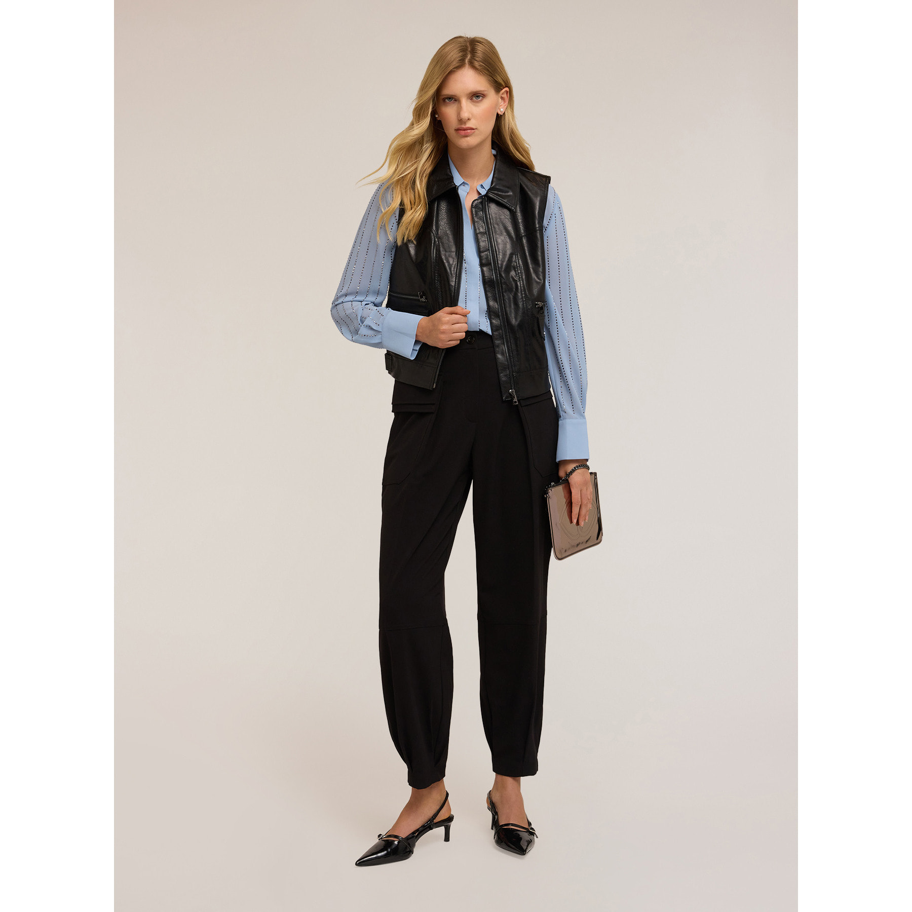 Motivi - Chaleco de tela revestida - Negro