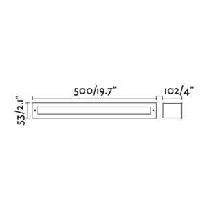 FALLS 500 Downlight inox 11W 3000K