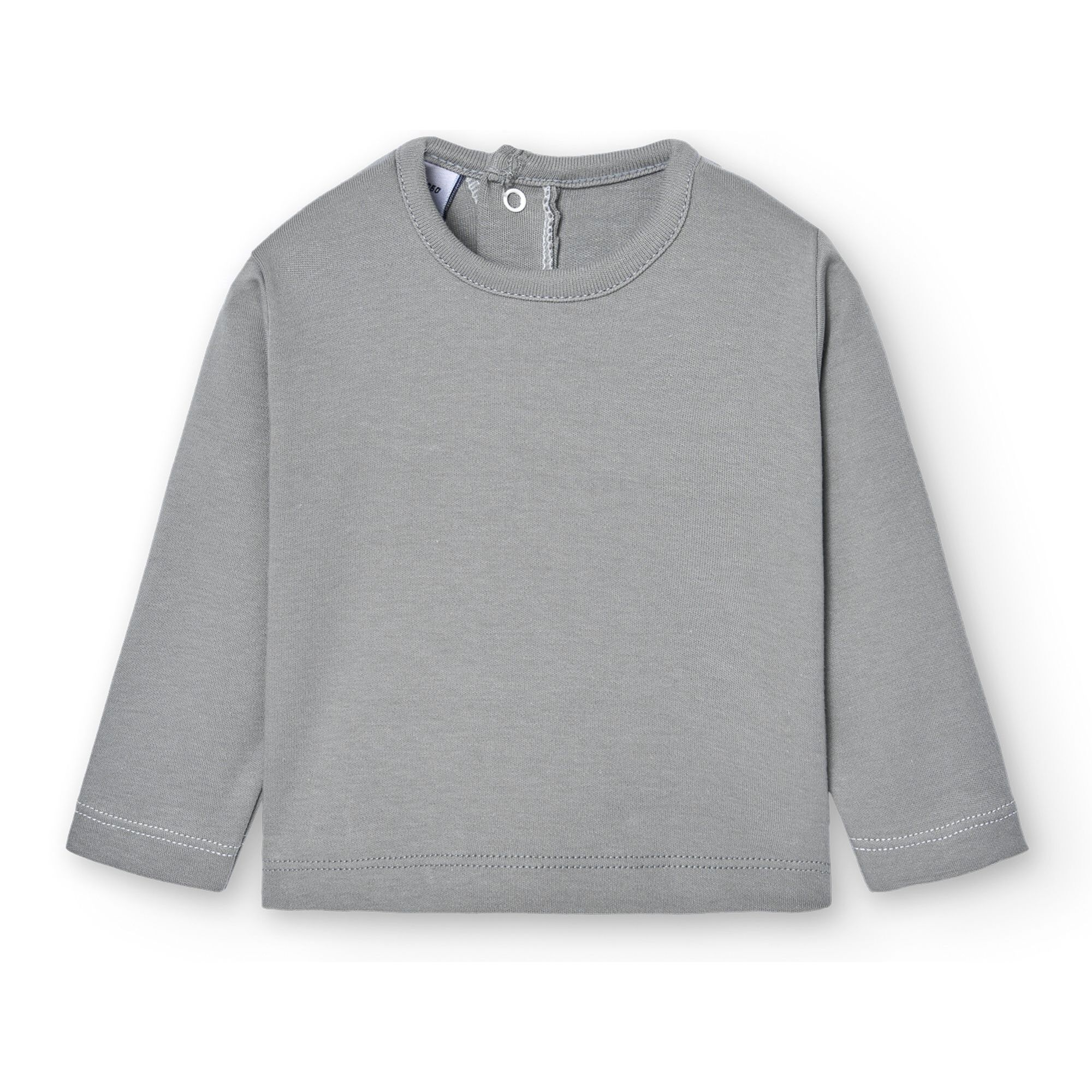 Camiseta Lisa Basica Gris Talla 3 Meses