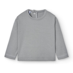 Camiseta Lisa Basica Gris Talla 3 Meses