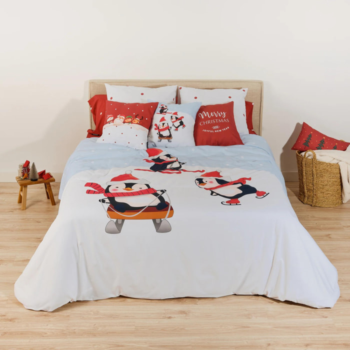 Housse de couette avec clics 100% coton Laponia 56