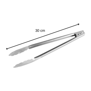 Ensemble de 2 Pinces multifonction inox 30 cm Fackelmann