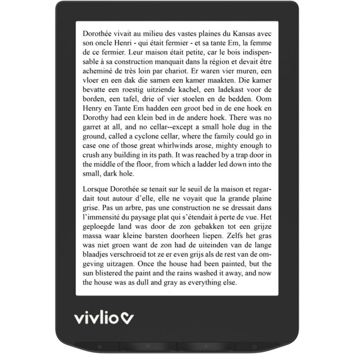 Liseuse eBook VIVLIO LIGHT Noire