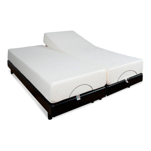 Ensemble Duo Bodysoft 2 places | Sommiers électriques + Matelas Mémoire de forme