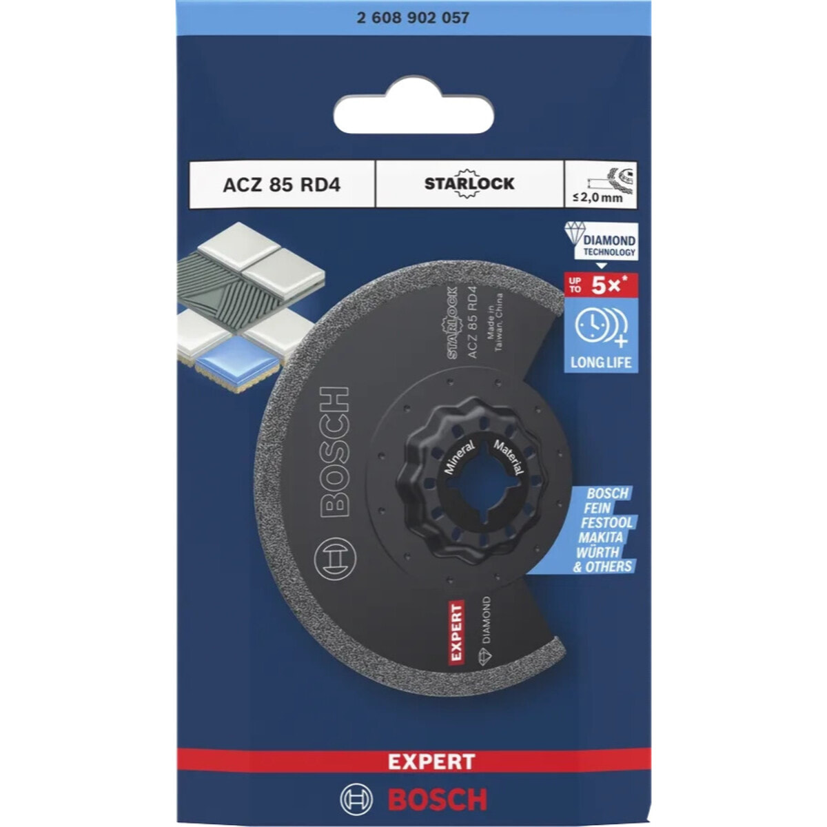 Lame Grout Segment EXPERT ACZ 85 RD4 - BOSCH - 2608902057