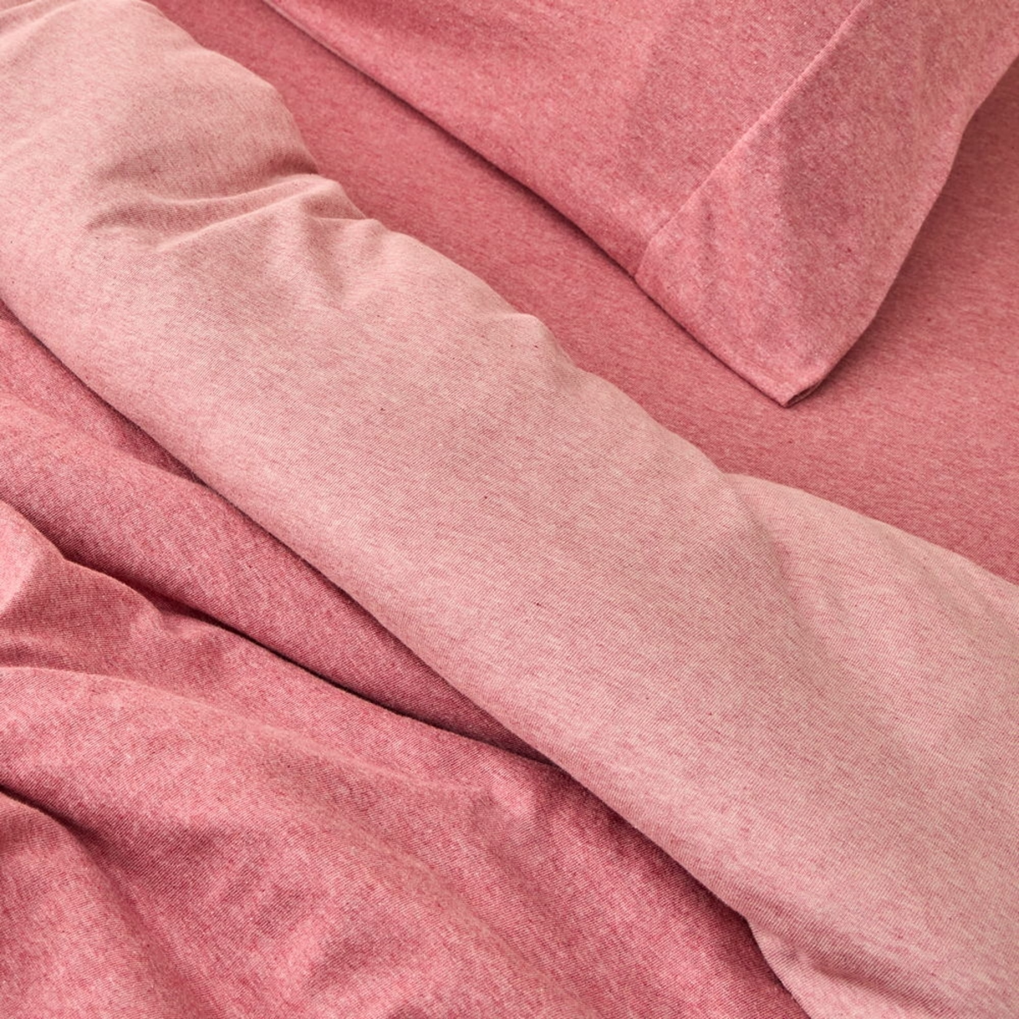Funda nórdica punto algodón sostenible Punto color rosa Punto de algodón