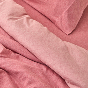 Funda nórdica punto algodón sostenible Punto color rosa Punto de algodón