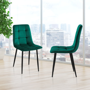 Tomasucci Lot de 4 Chaises FAFFY GREEN