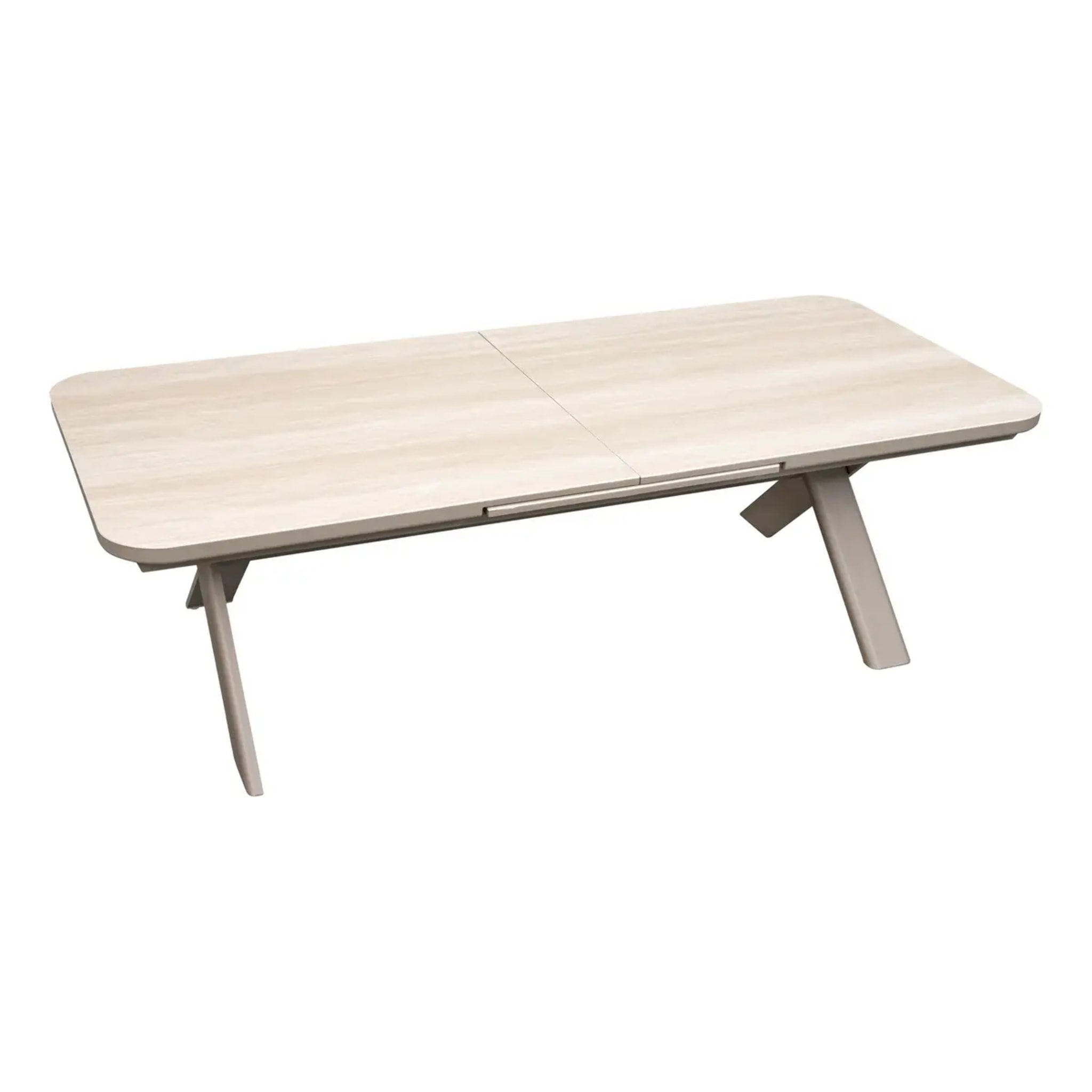 Table de jardin 12 places Volupty extensible argile