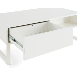Sofia - table basse - blanc mat - 1 niche - 110 cm - Blanc