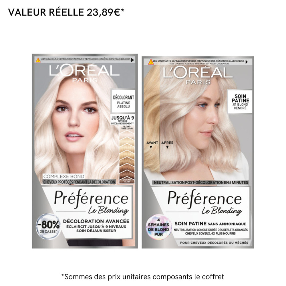 La Routine L'Oréal Paris Préférence Pour Des Cheveux Décolorés Sans Reflets Indésirables