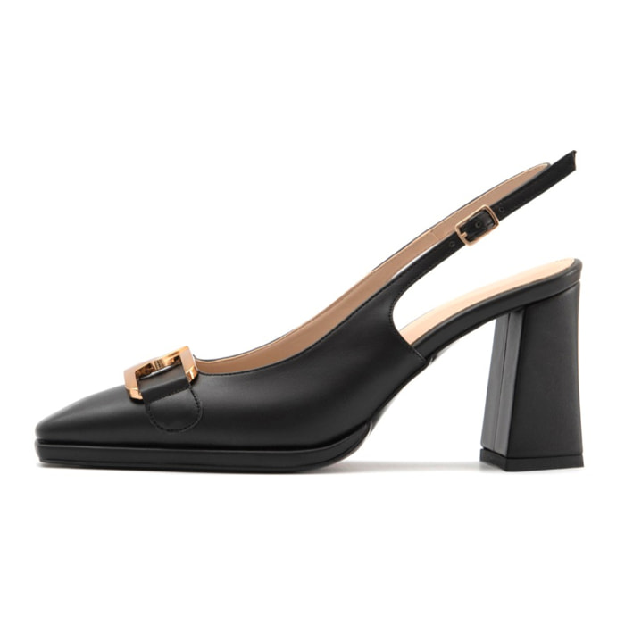 Slingback Donna colore Nero