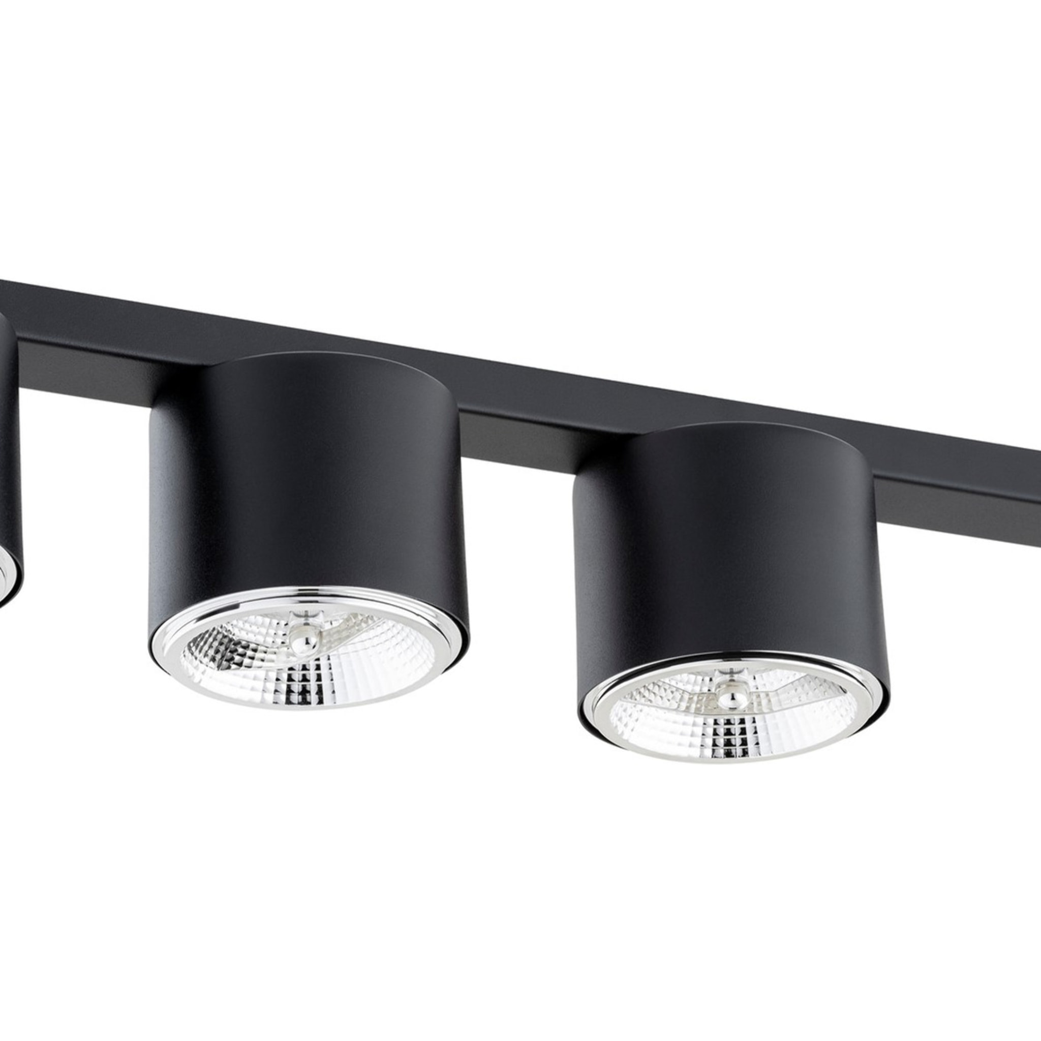 Faretto da soffitto Nano in acciaio nero
