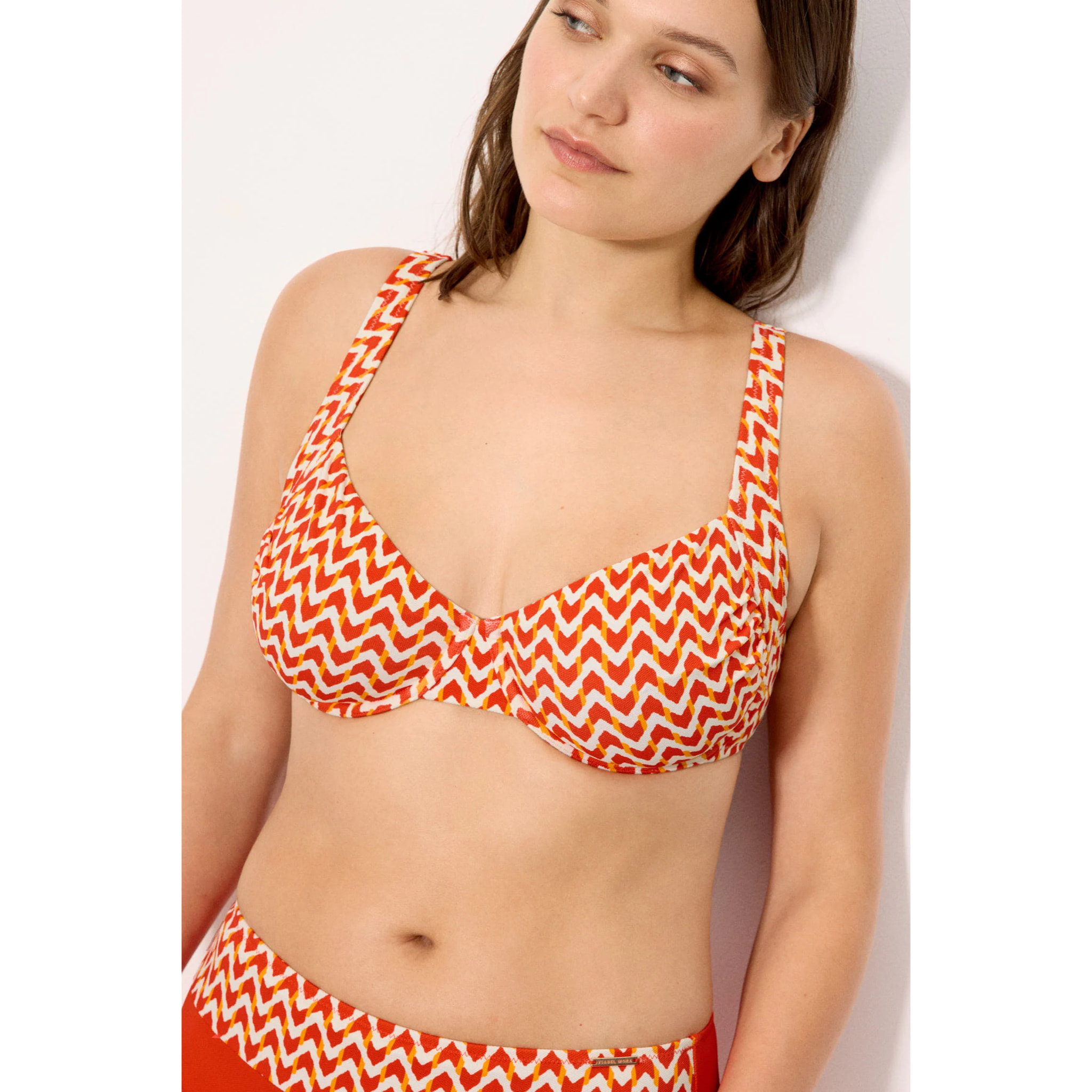 Top bikini contenitivo Arancio