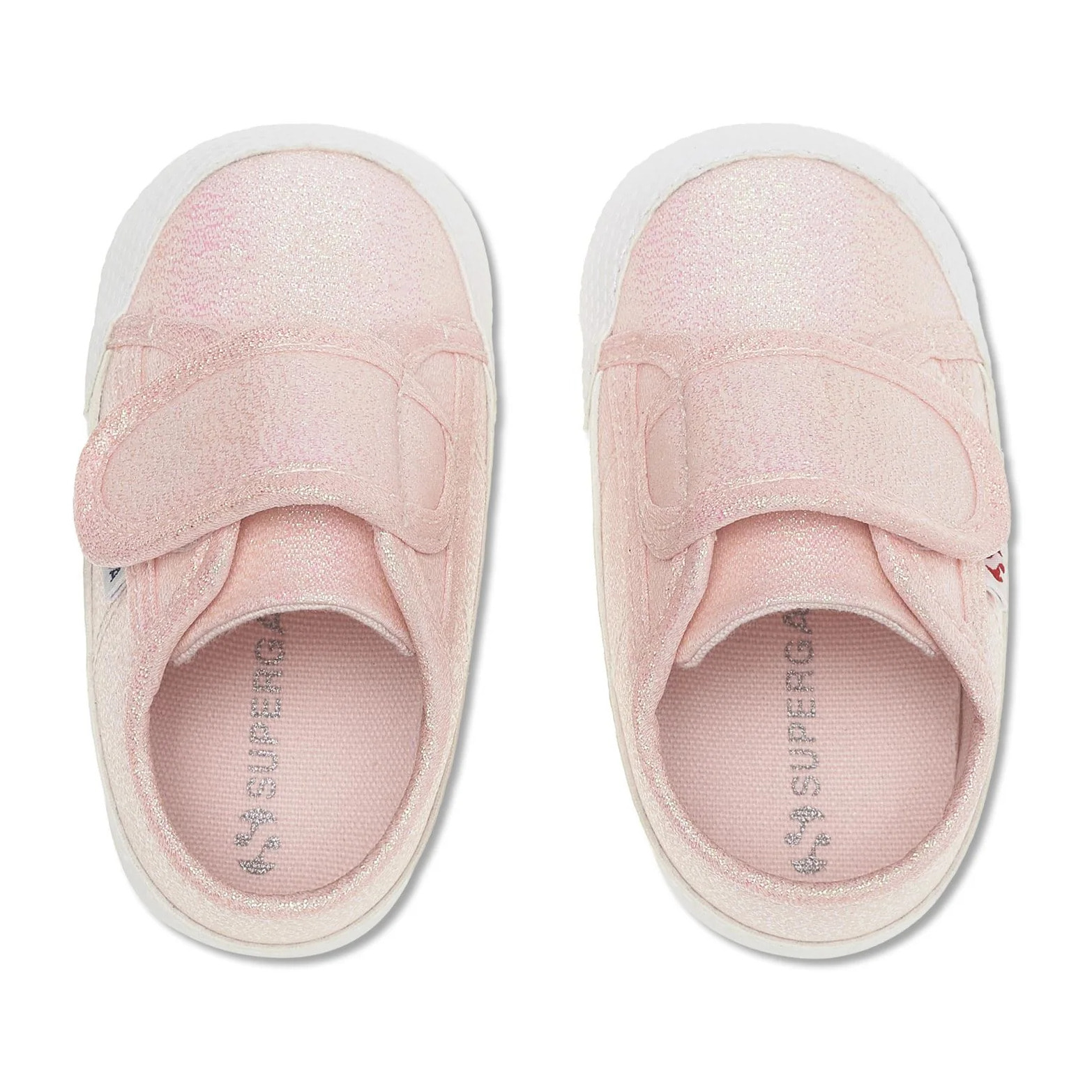 Superga Sneakers LOW CUT 4006 BABY STRAP LAME PINK ISH IRIDESCENT