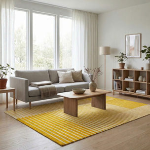 Tappeto arredo Neon senape CON FONDO ANTISCIVOLO