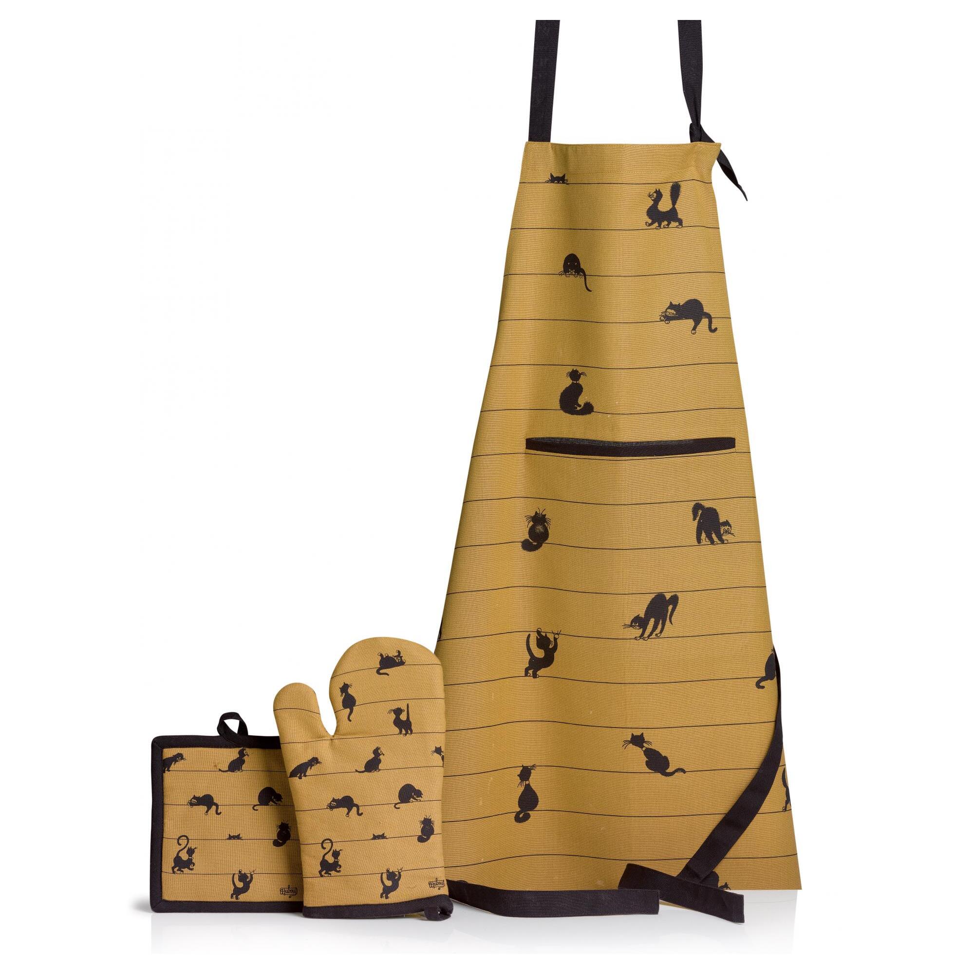 Lot gant de cuisine/manique Dubout Partition de chats