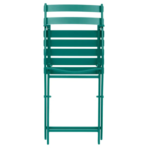 Chaise de jardin Greensboro pliable vert opale