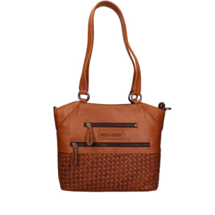 Borsa a spalla  da uomo In Vera pelle Made in Italy 30x30x6 cm