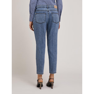 Motivi - Jeans con piega stirata misto lyocell - Azzurro