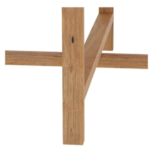 Table basse ronde en bois de teck recyclé D70 cm - Kouma