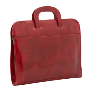 Borsa da lavoro  da uomo In Vera pelle Made in Italy 40x30x6 cm