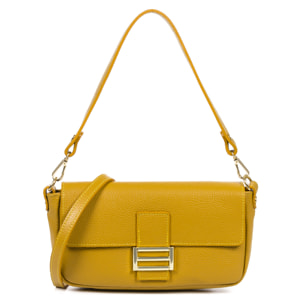 Alluvioni borsa a mano e borsa a tracolla donna. Pelle autentica finitura Dollaro.