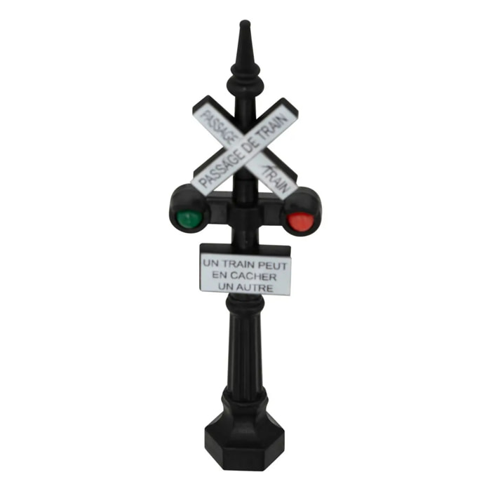 Lot de 2 accessoire village signalisation H.9cm