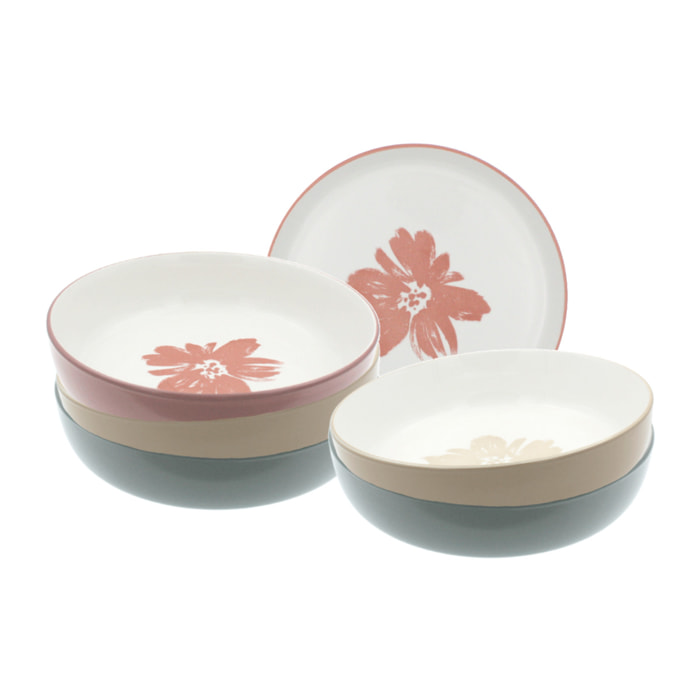 Lot de 6 assiettes creuses, HANAE