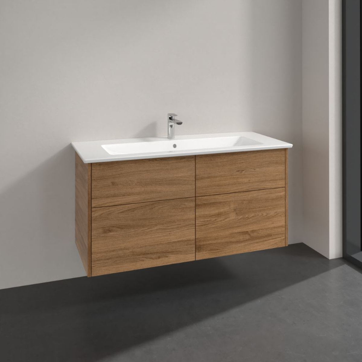 Set meuble avec vasque Finero Villeroy & Boch 120cm Chêne kansas oak