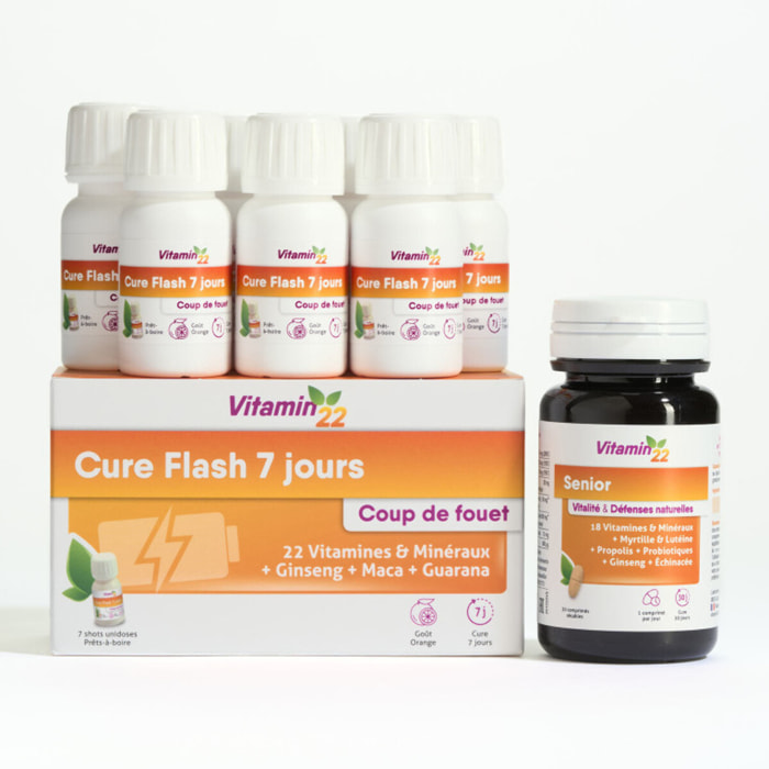 VITAMIN'22 - Programme Vitaminé  Senior - Cure  élaborée pour répondre aux besoins spécifique des 50 ans et plus - Soutien du confort visuel, mémoire, capital osseux