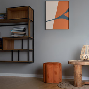 Pouf velvet - 35xH39x38cm - Pezzi 1 - Bianchi Dino SpA