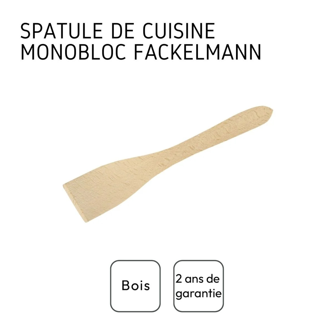 Set de 2 ustensiles de cuisine spatule en bois et spatule Fackelmann Boisselerie