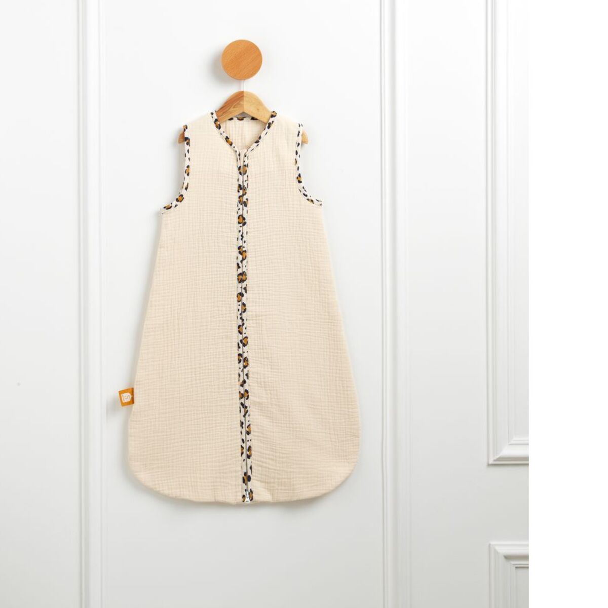 Gigoteuse bébé été en gaze de coton détails léopard