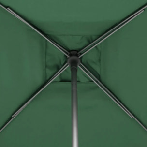 Parasol droit carré "Soya" vert olive D2,5x2,5m en acier