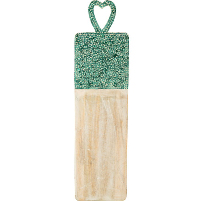 J-Line planche Coeur Mosaïque Long - bois - vert