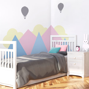 Stickers muraux enfants - Décoration chambre bébé - Autocollant Sticker mural géant enfant montagnes scandinaves GÖTEBORG