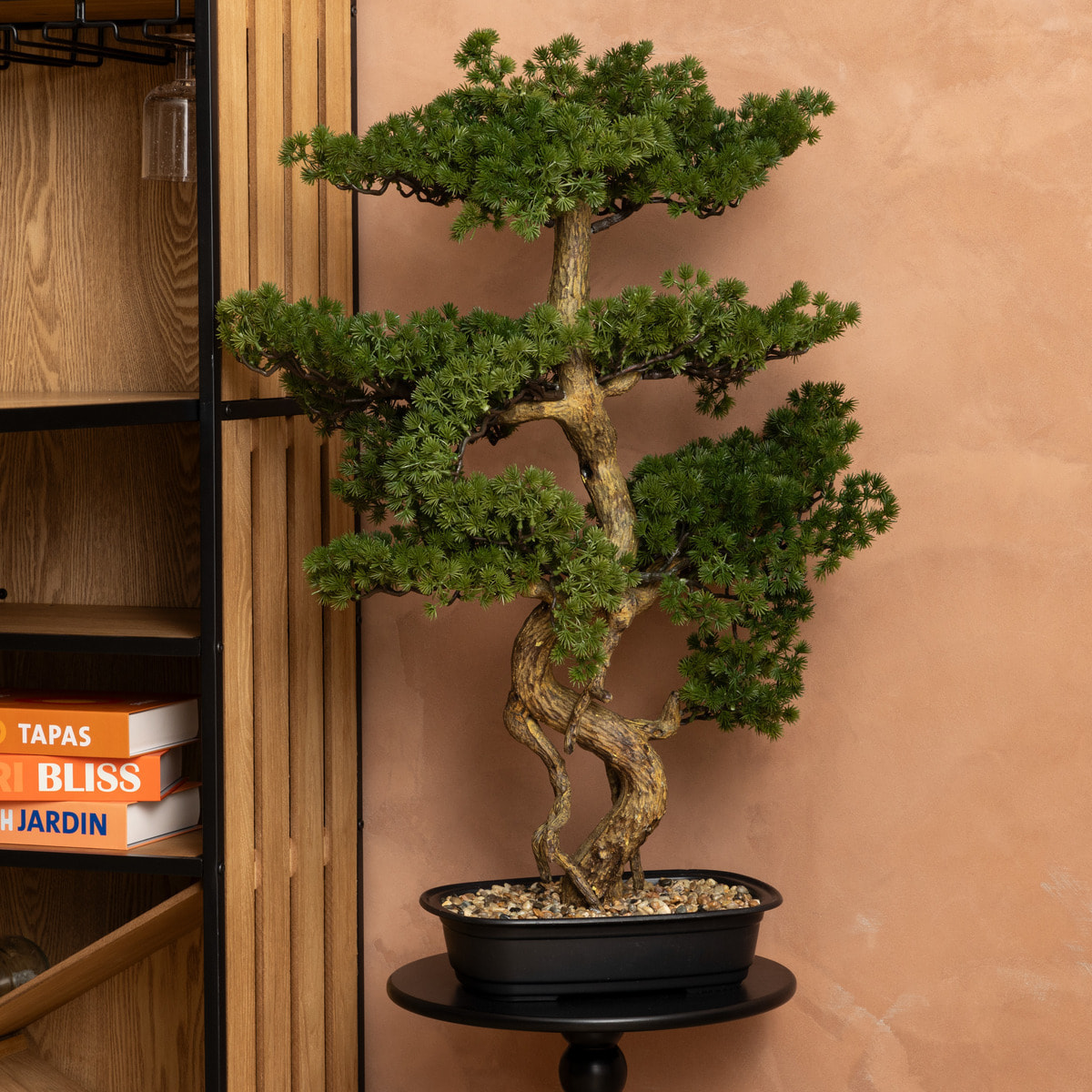 Bonsaï artificiel "Polin" pot en céramique H86cm