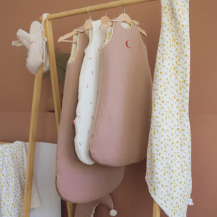 Gigoteuse bébé réversible Lune / Safari - Rose Blush