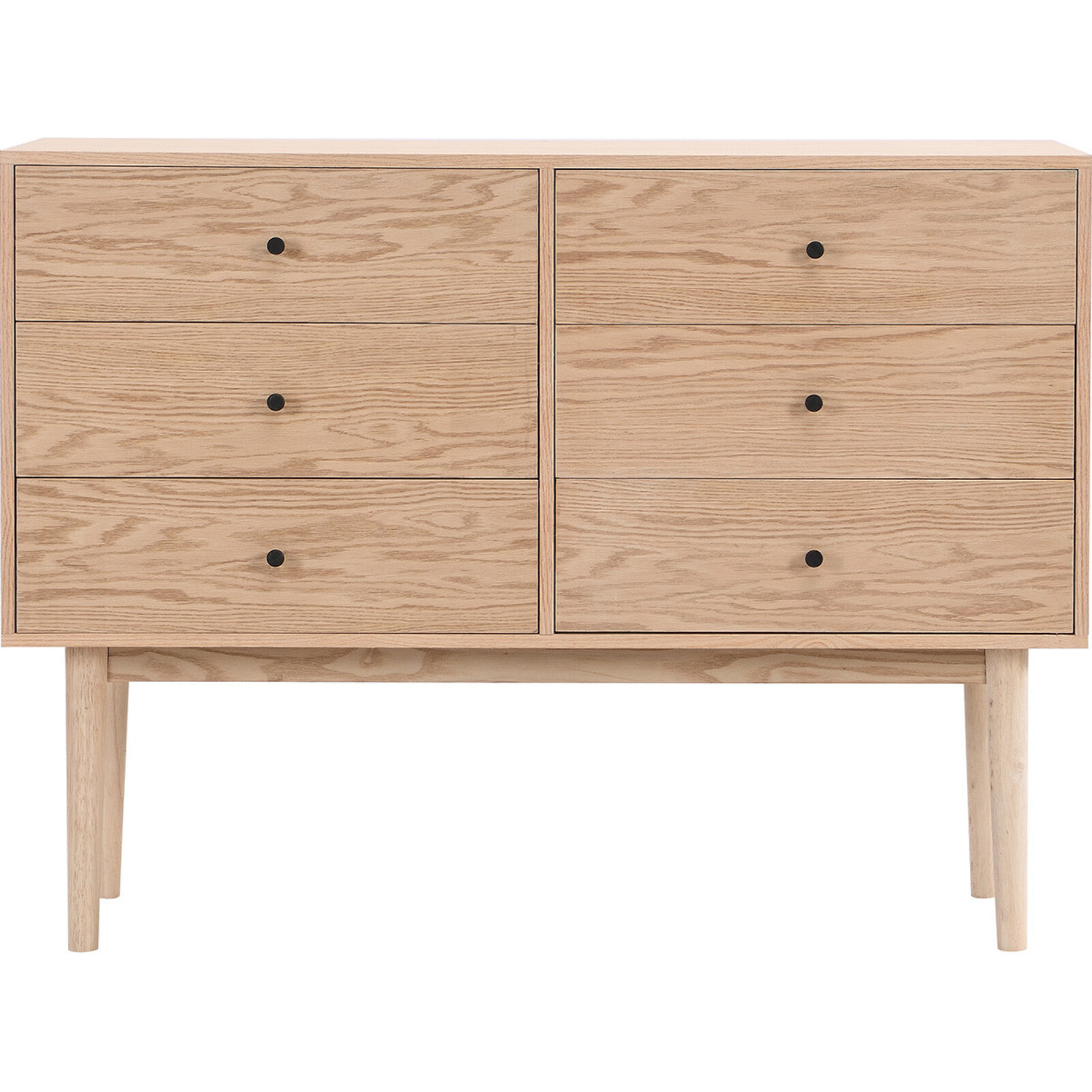 Commode 6 tiroirs en bois - LISA