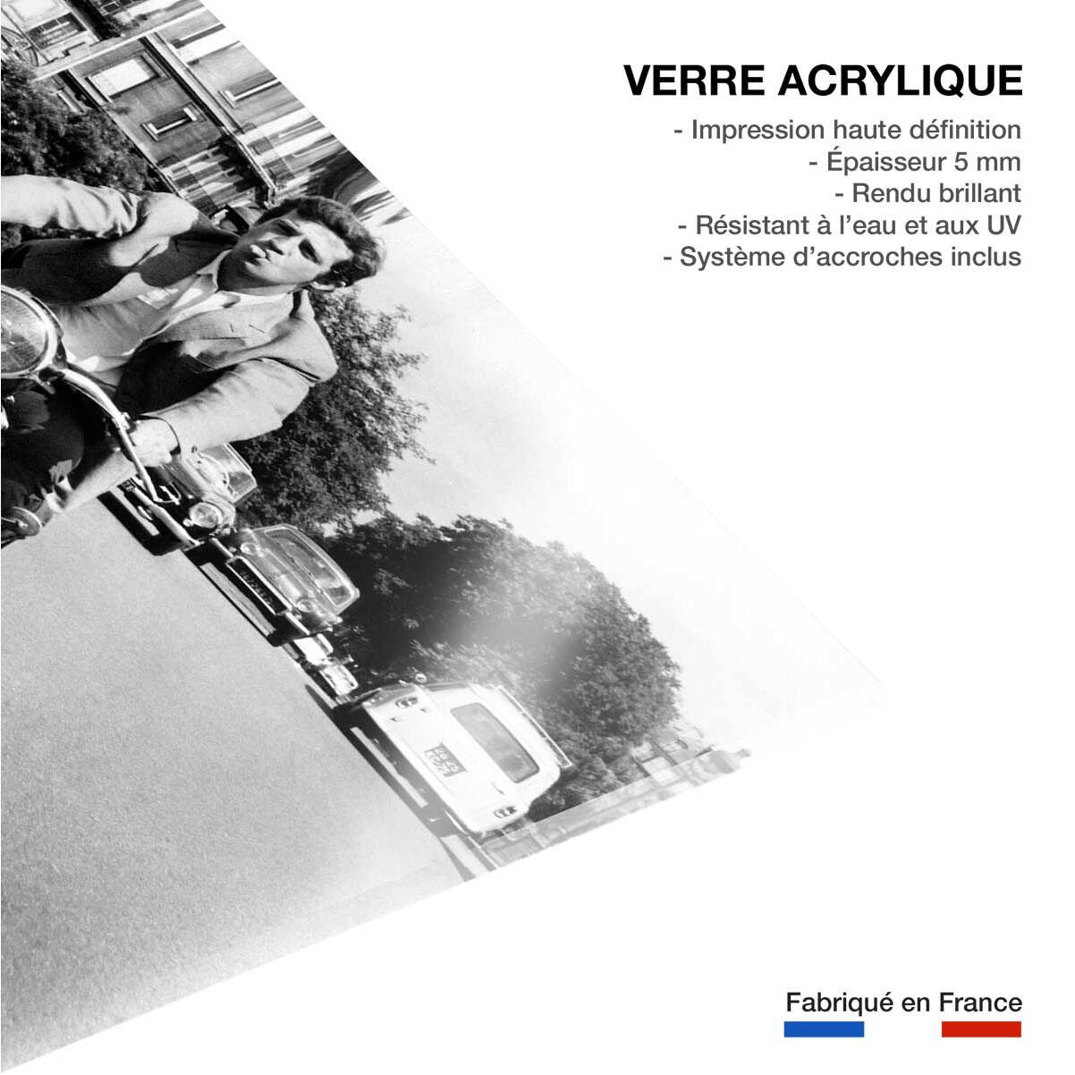 Tableau noir et blanc Belmondo - L'Homme de Rio Tableau plexiglas