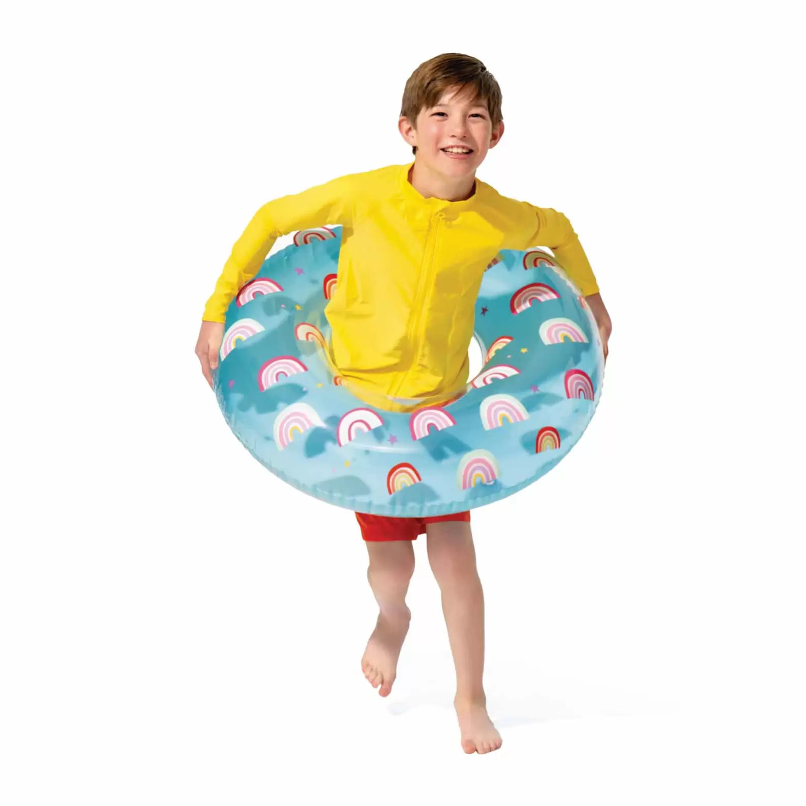 Intex 59259NP - Ciambelle Salvagenti Gonfiabili Assortiti, Cuori Fiori o Arcobaleno, 81 cm, 1 Pezzo